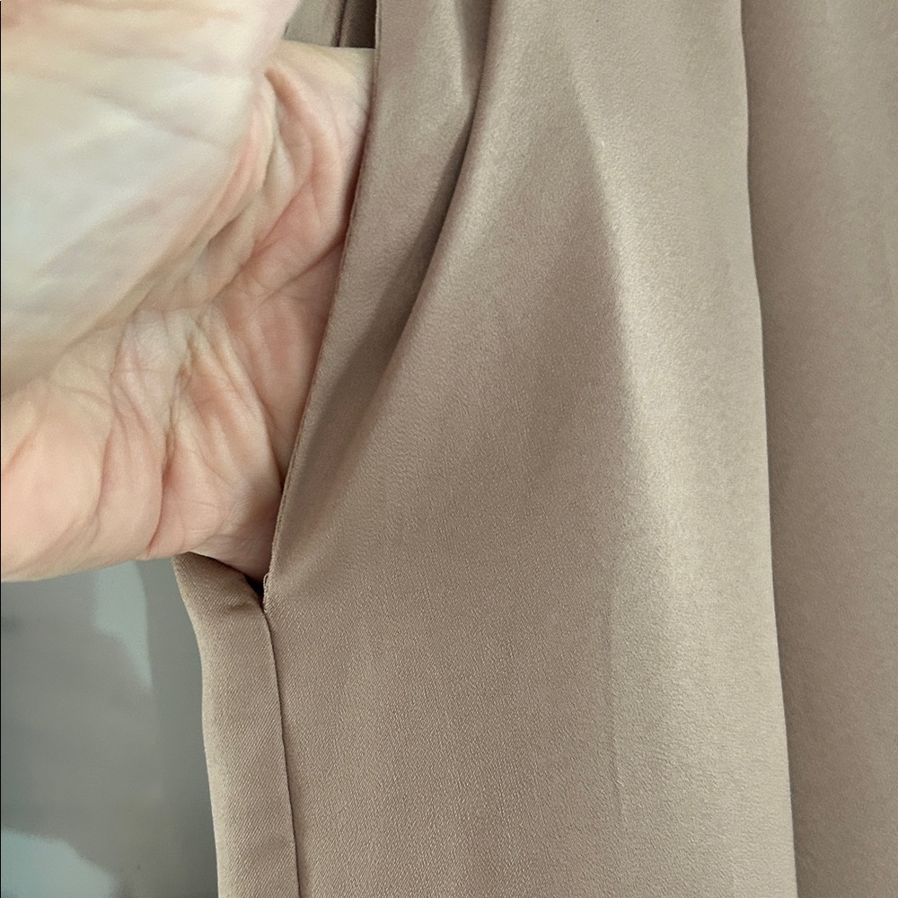 ee:some Wide Leg Tan Pants - Picture 6 of 9